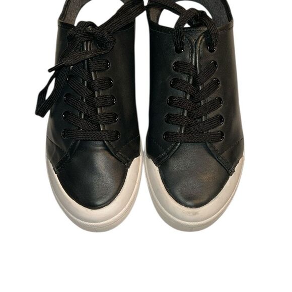 Rag & Bone Black & White Leather Lace Up Sneaker(Size 37) - Picture 4 of 10